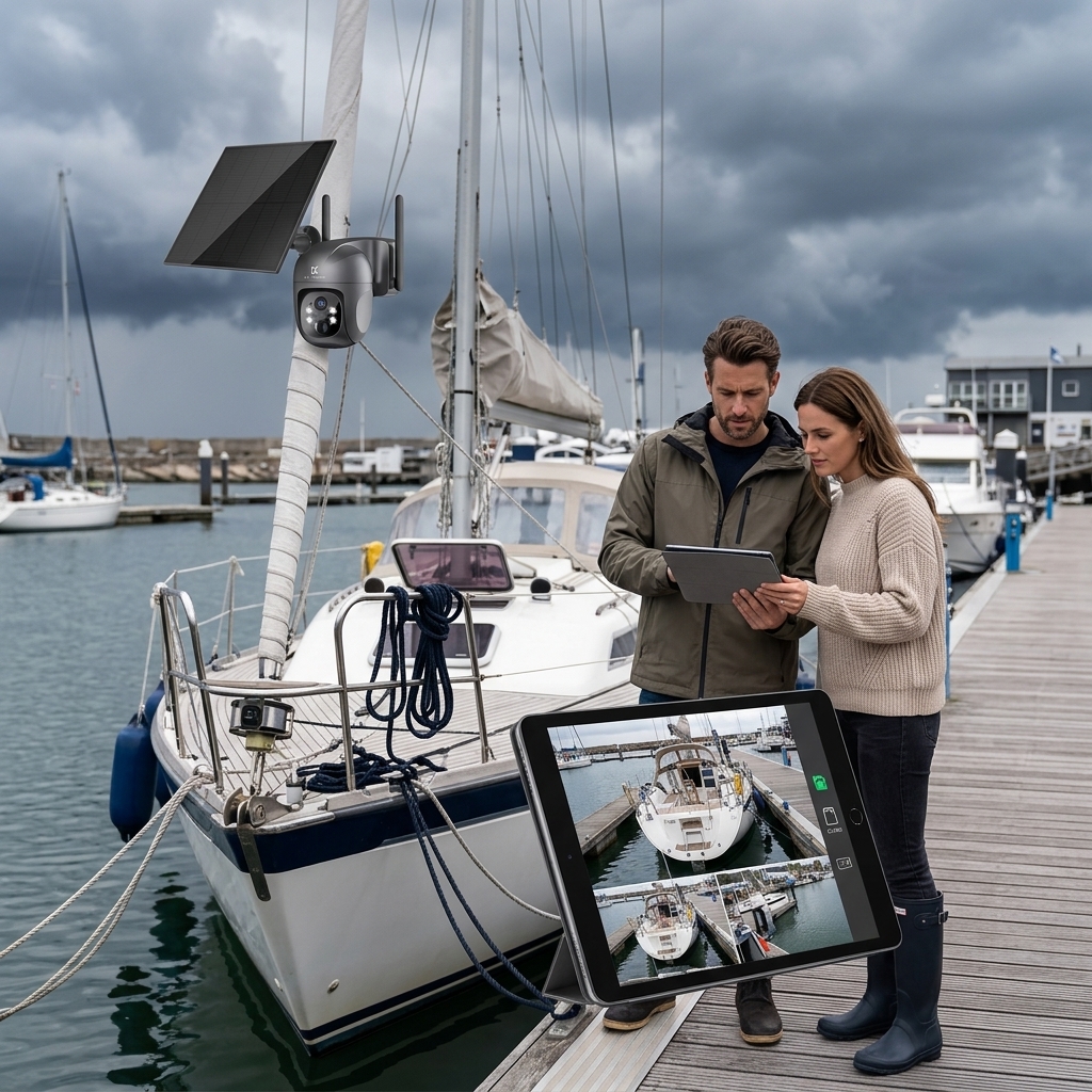 Checking The Docked Boat Remotely