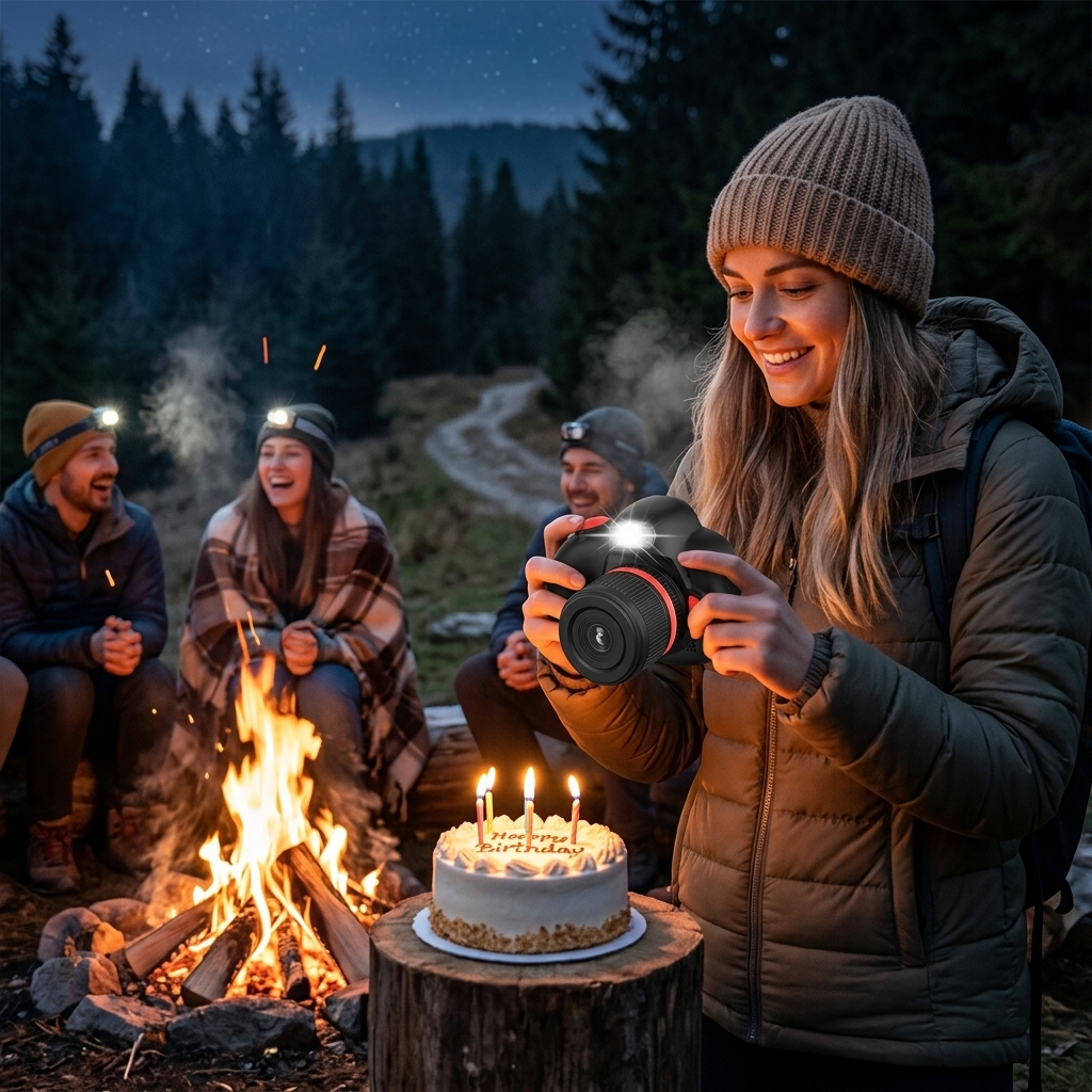 Campfire Birthday After Sunset