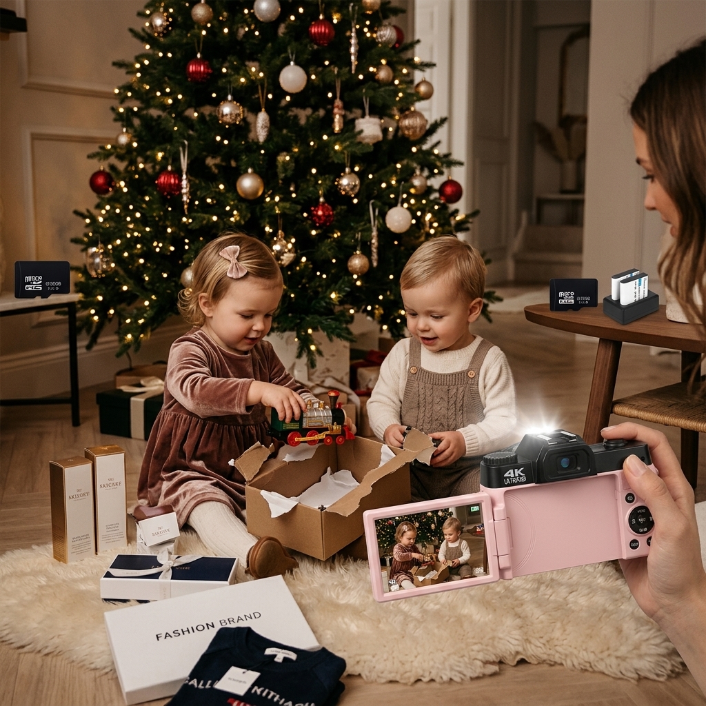 Christmas Morning Gift Unwrapping