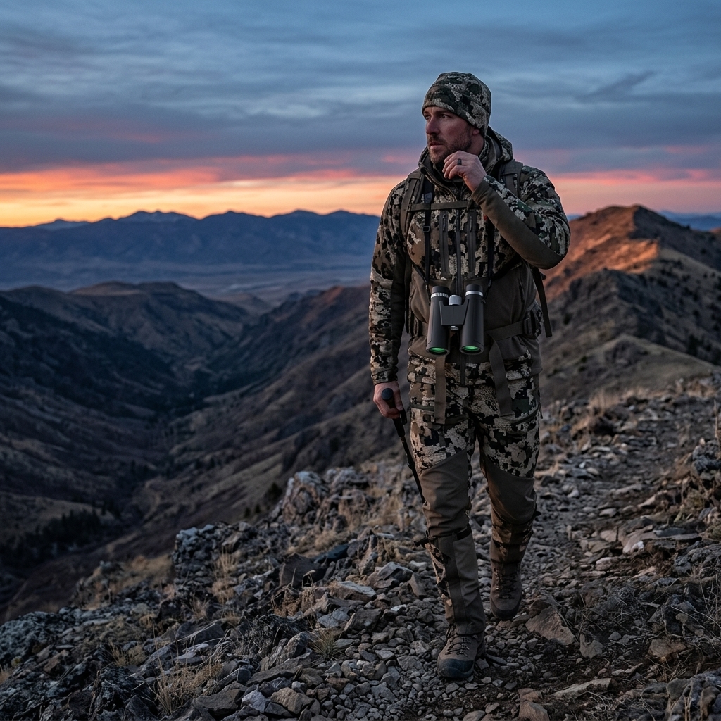 Scanning The Ridge Before Sunrise