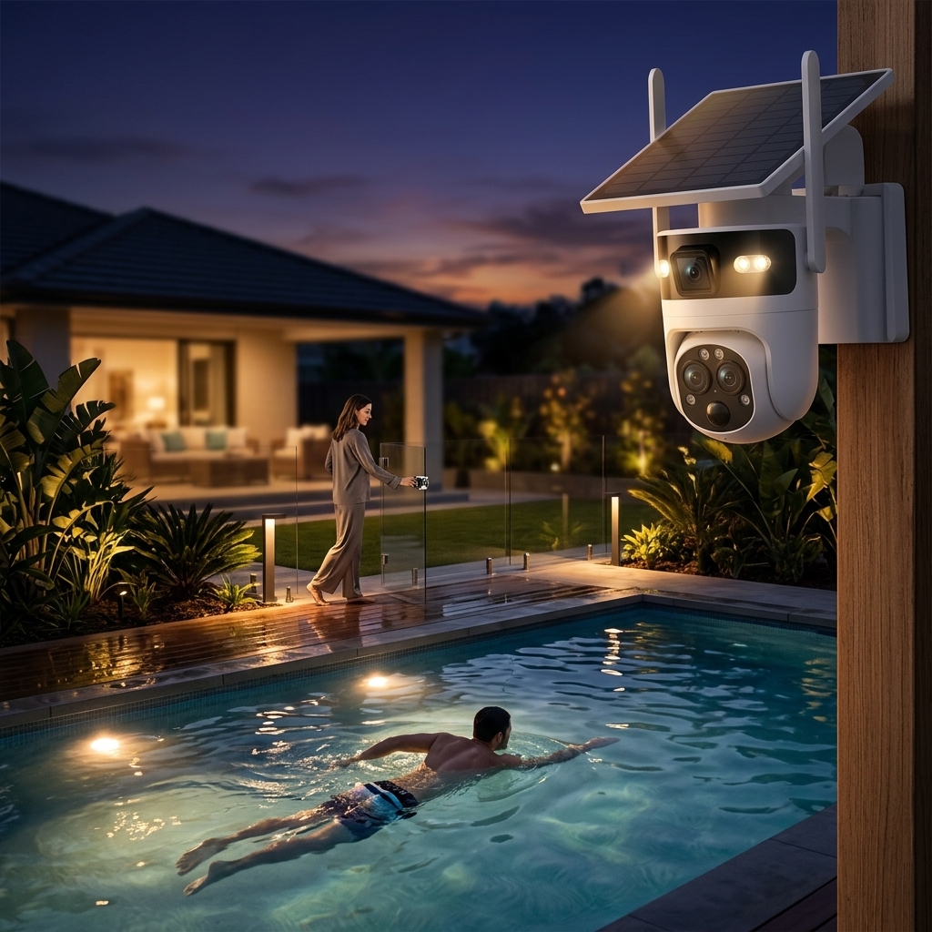 Watching The Pool After Sunset
