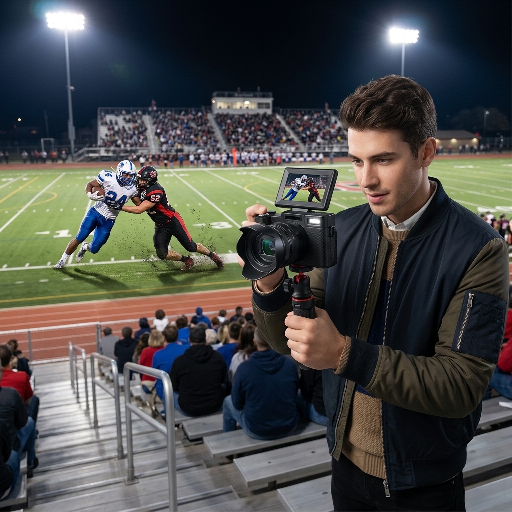 Friday Night Football From Bleachers