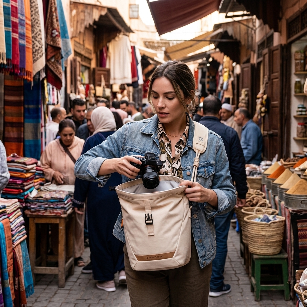 Shooting In A Busy Market