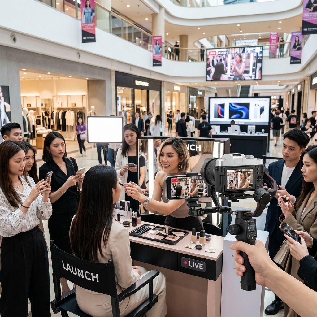 Mall Live During A Launch