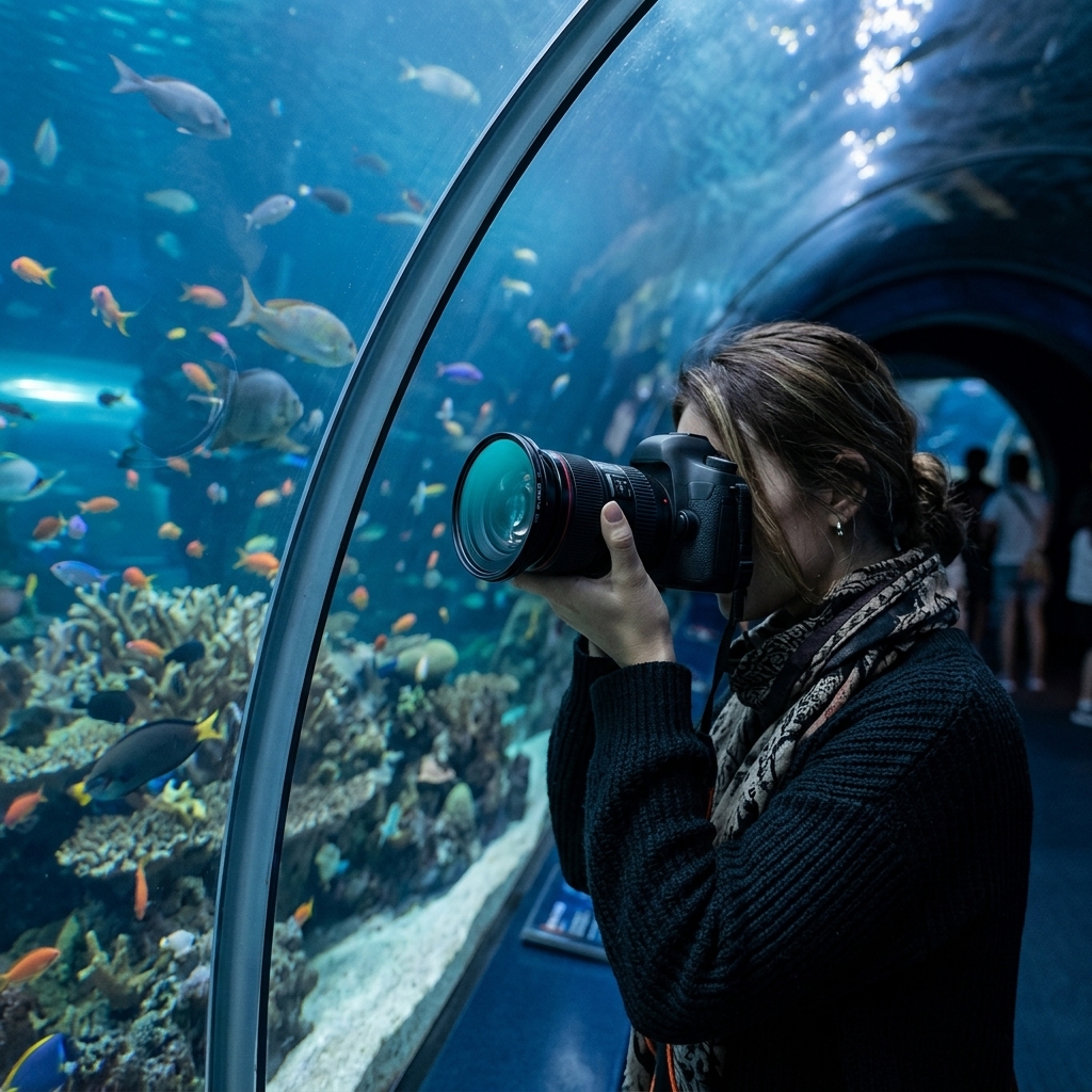 Aquarium Tunnel Closeups