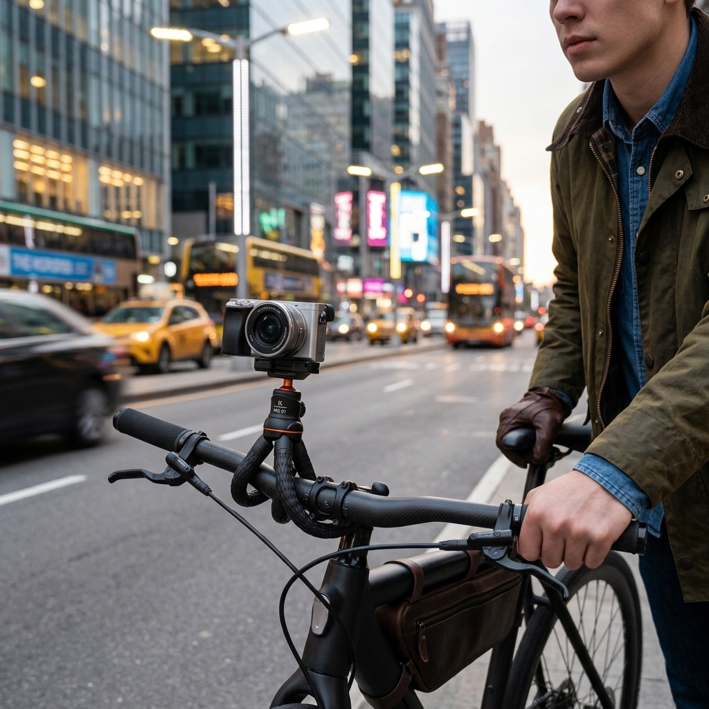 Bike Ride City Footage