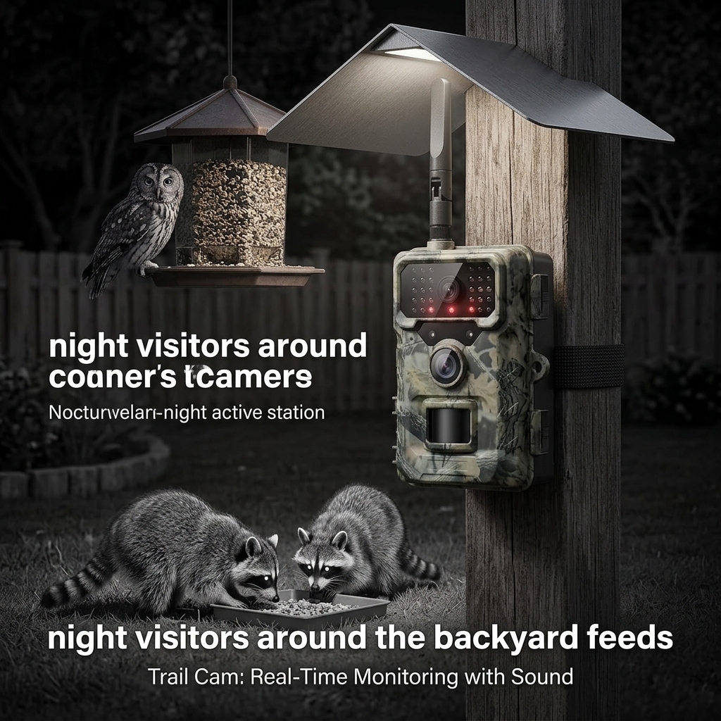 Night Visitors Around The Backyard Feeds