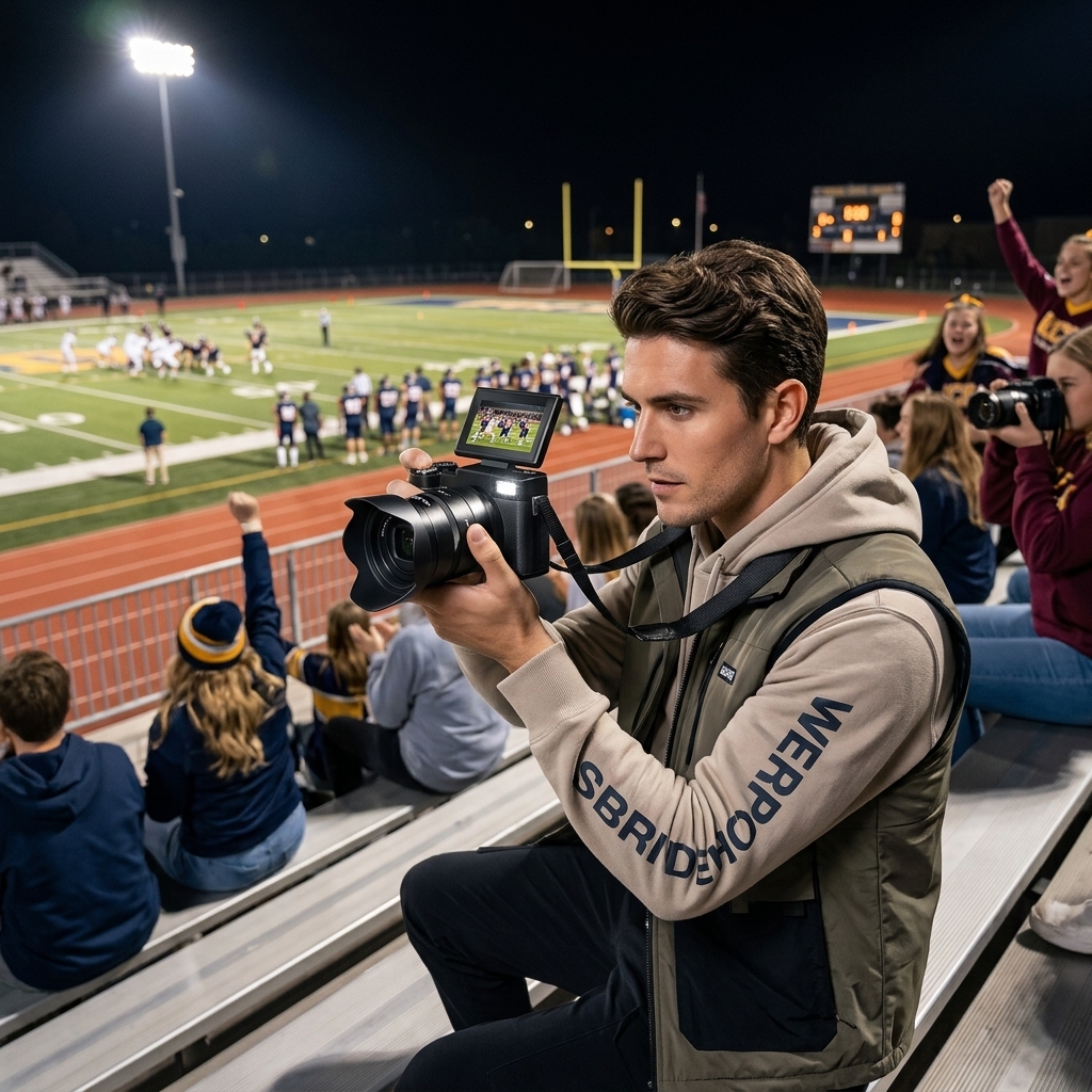 Friday Night Football From Bleachers