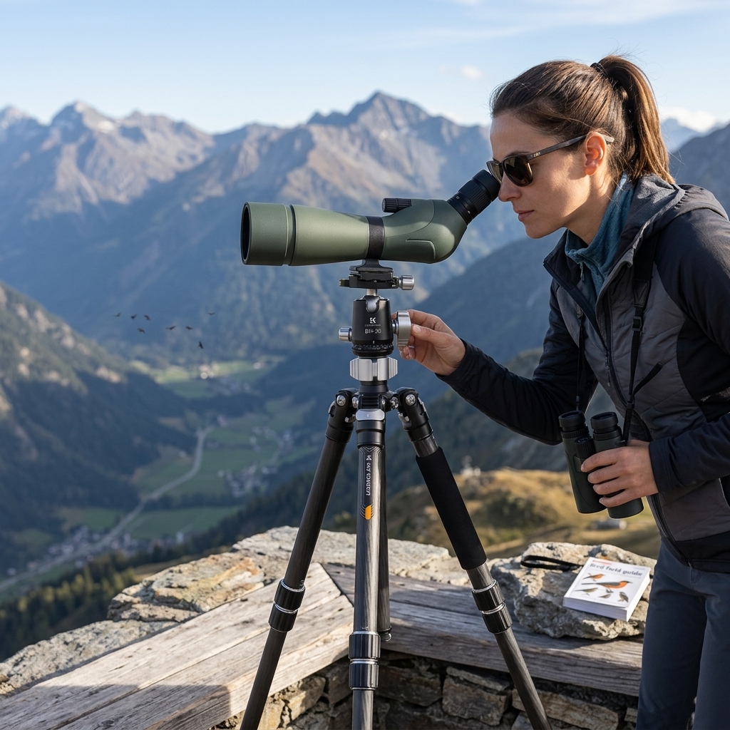 Birdwatching At A Mountain Lookout