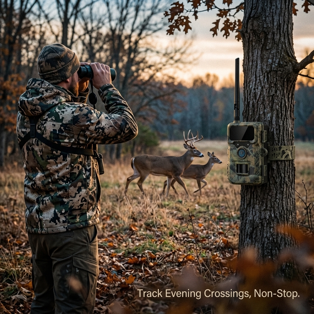 Dusk Deer Movement On Hunting Grounds