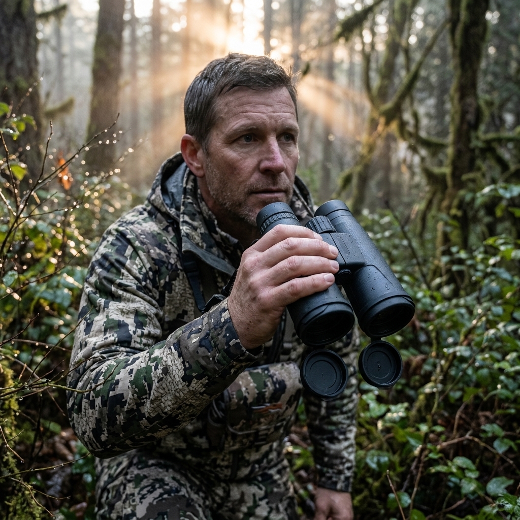 Dawn Hunt In Wet Timber