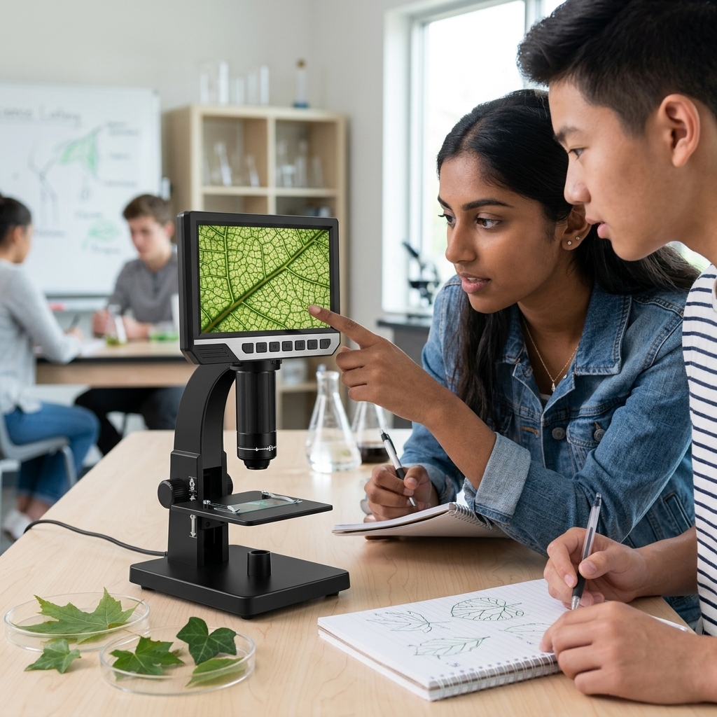 Leaf Veins During Science Lab