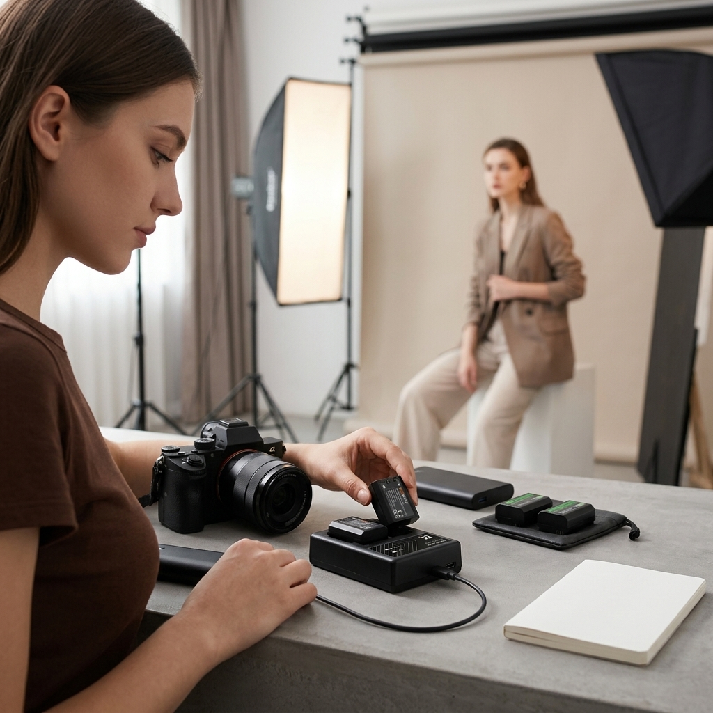 Portrait Session Battery Swap