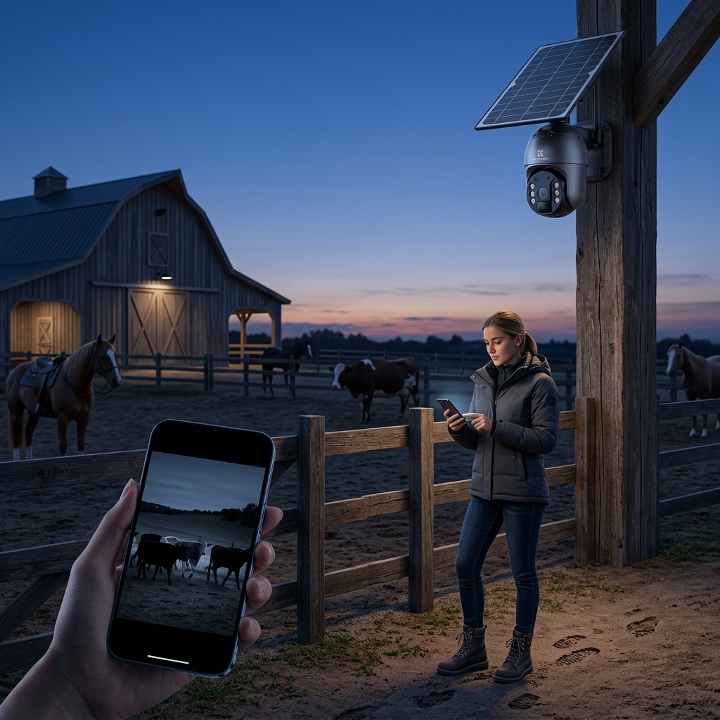 Barnyard Checks Before Dawn
