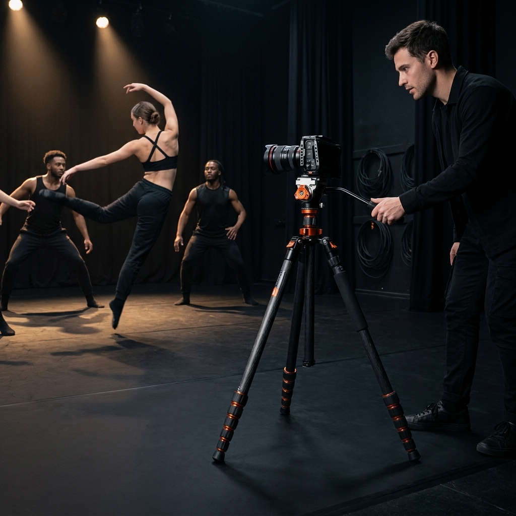 Dance Rehearsal In A Theater