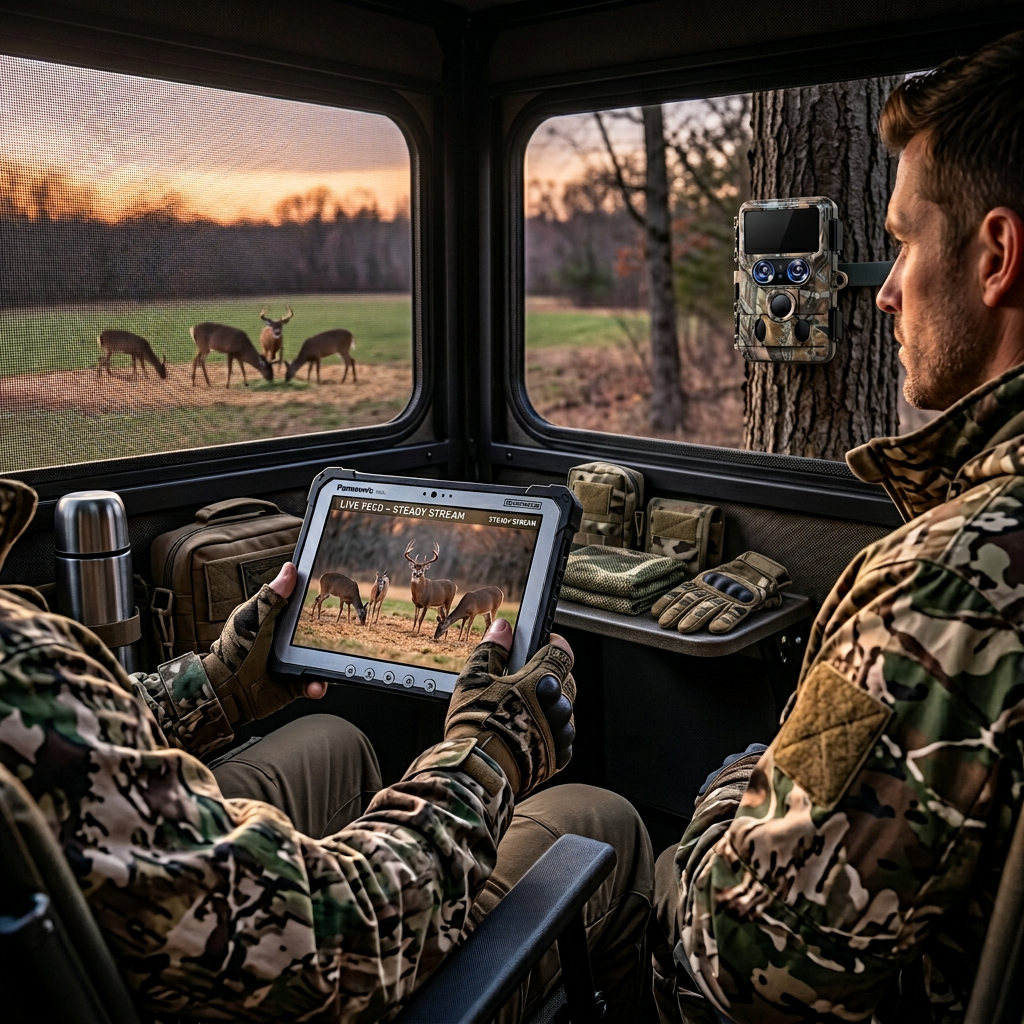 Watching Deer Near Feed Plots