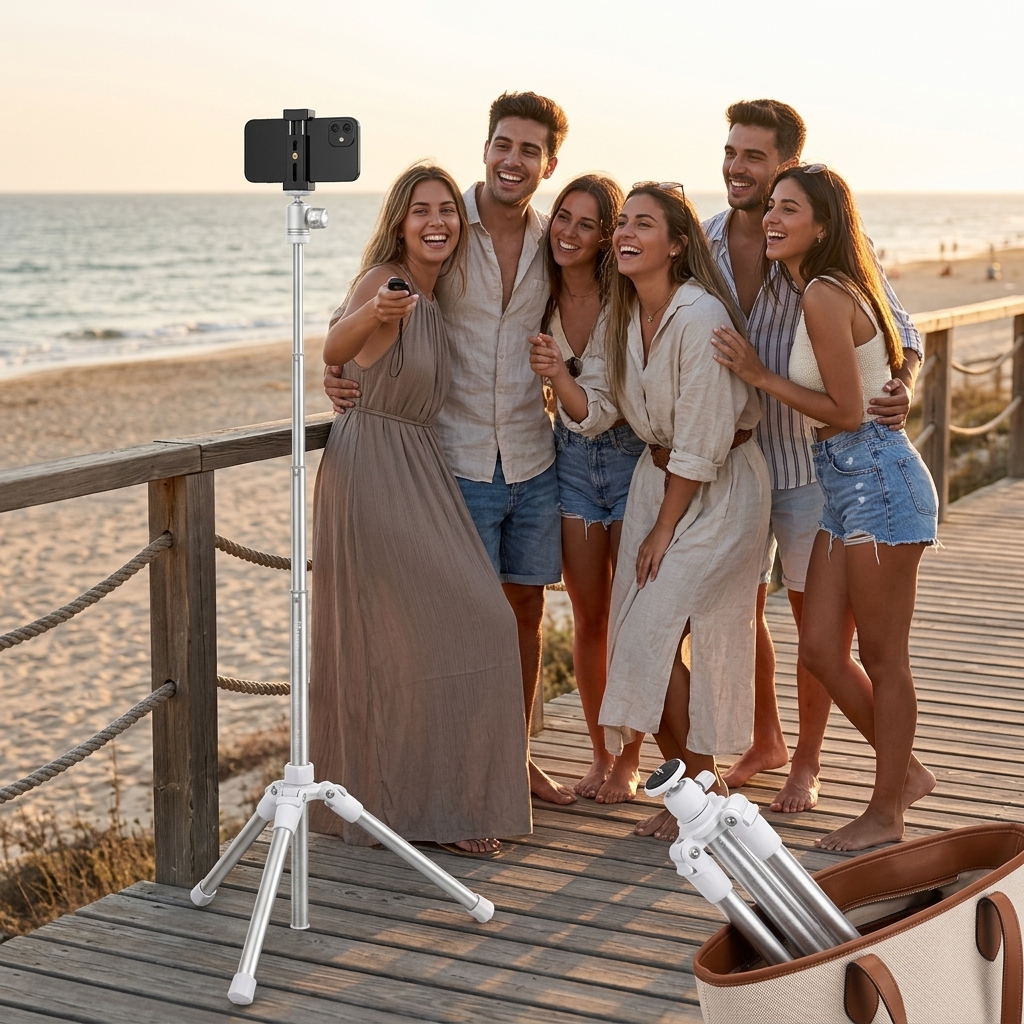 Beach Boardwalk Group Selfie