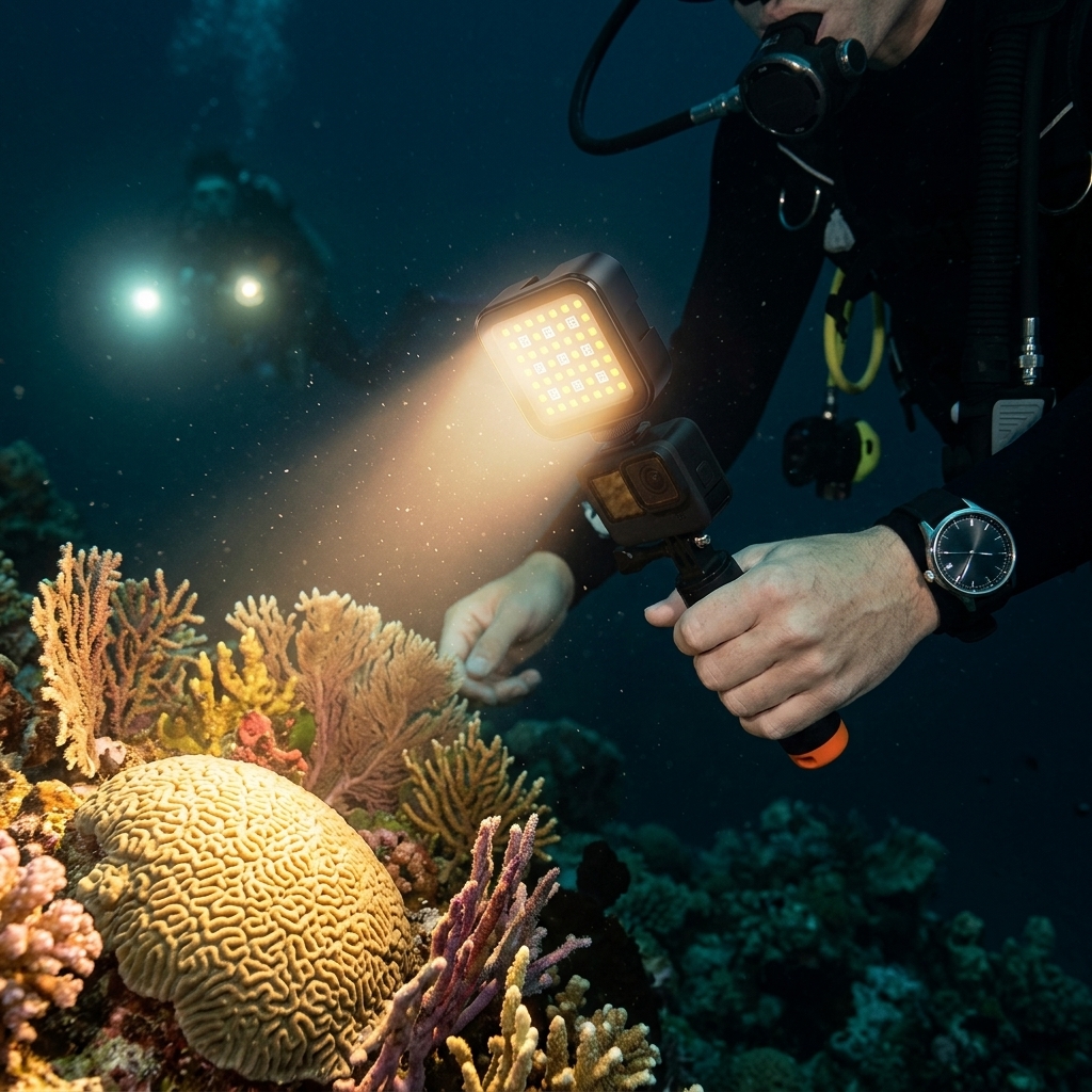 Night Reef Dive Footage