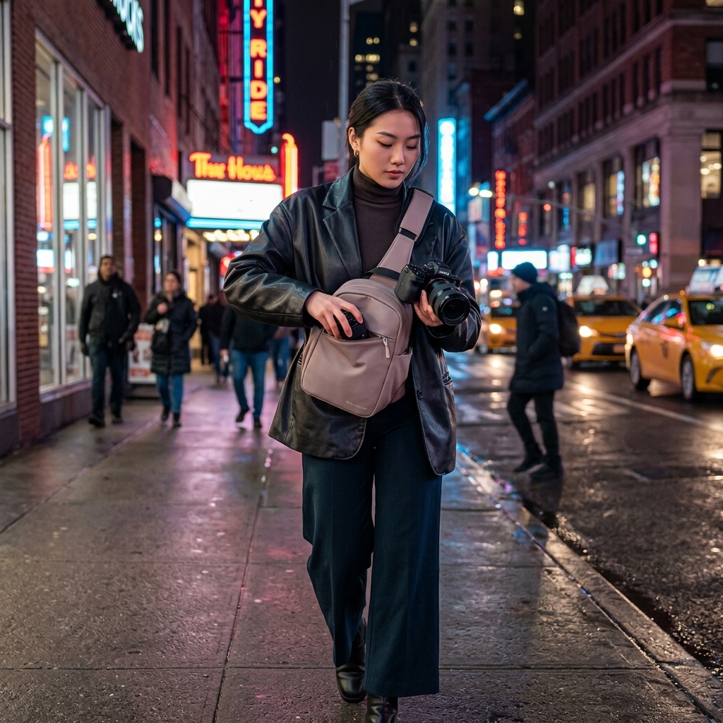 Catching Neon Moments After Dark