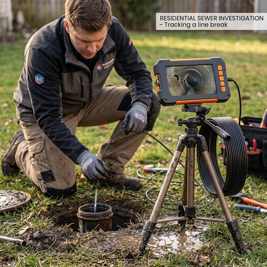 Yard Sewer Backup Investigation
