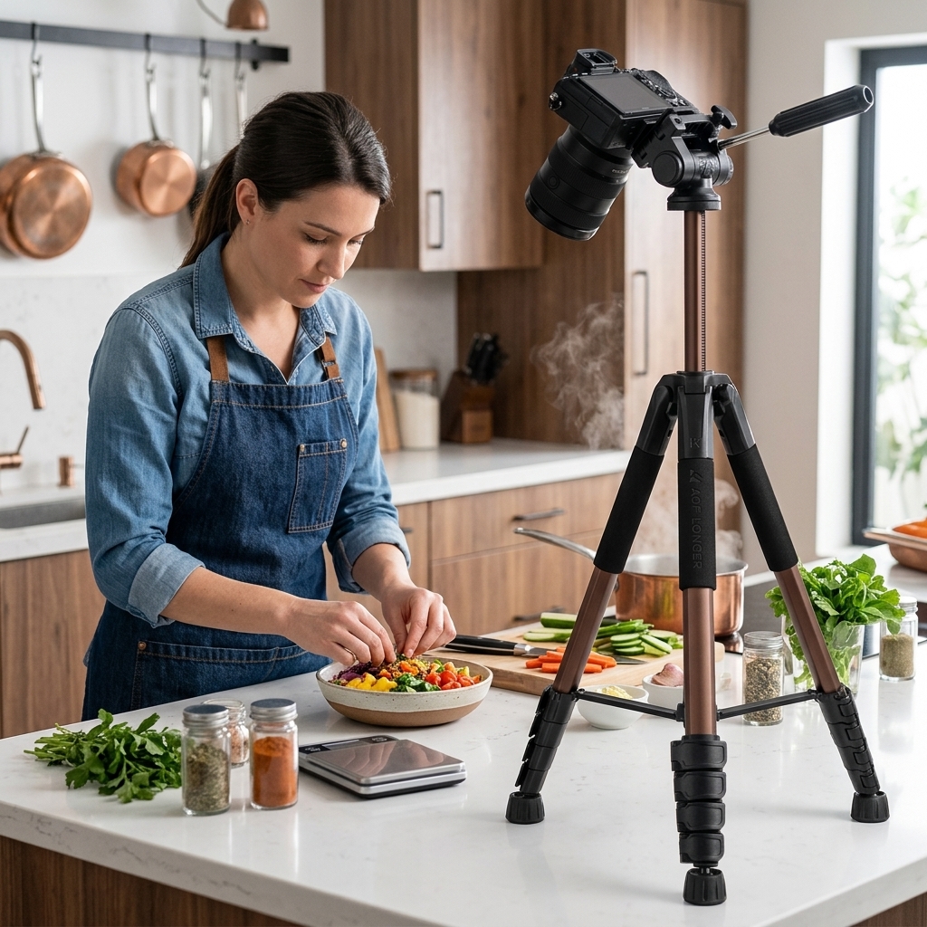 Filming Recipes In The Kitchen