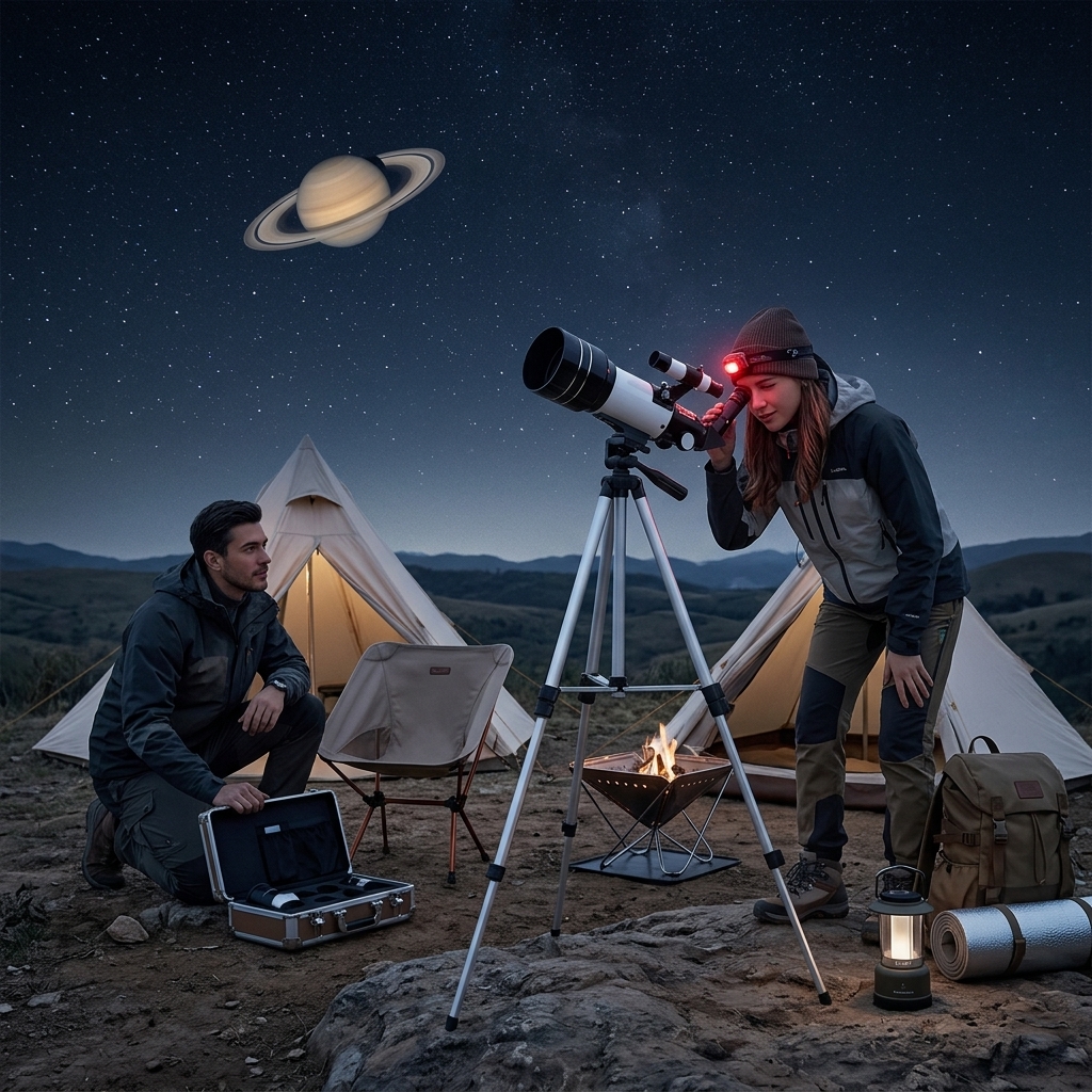 Campsite Saturn Viewing
