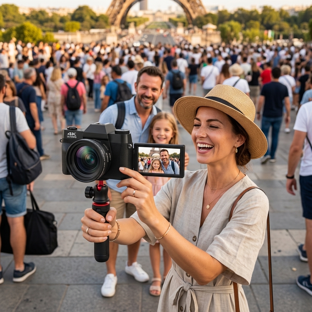 Vacation Photos At Crowded Landmarks
