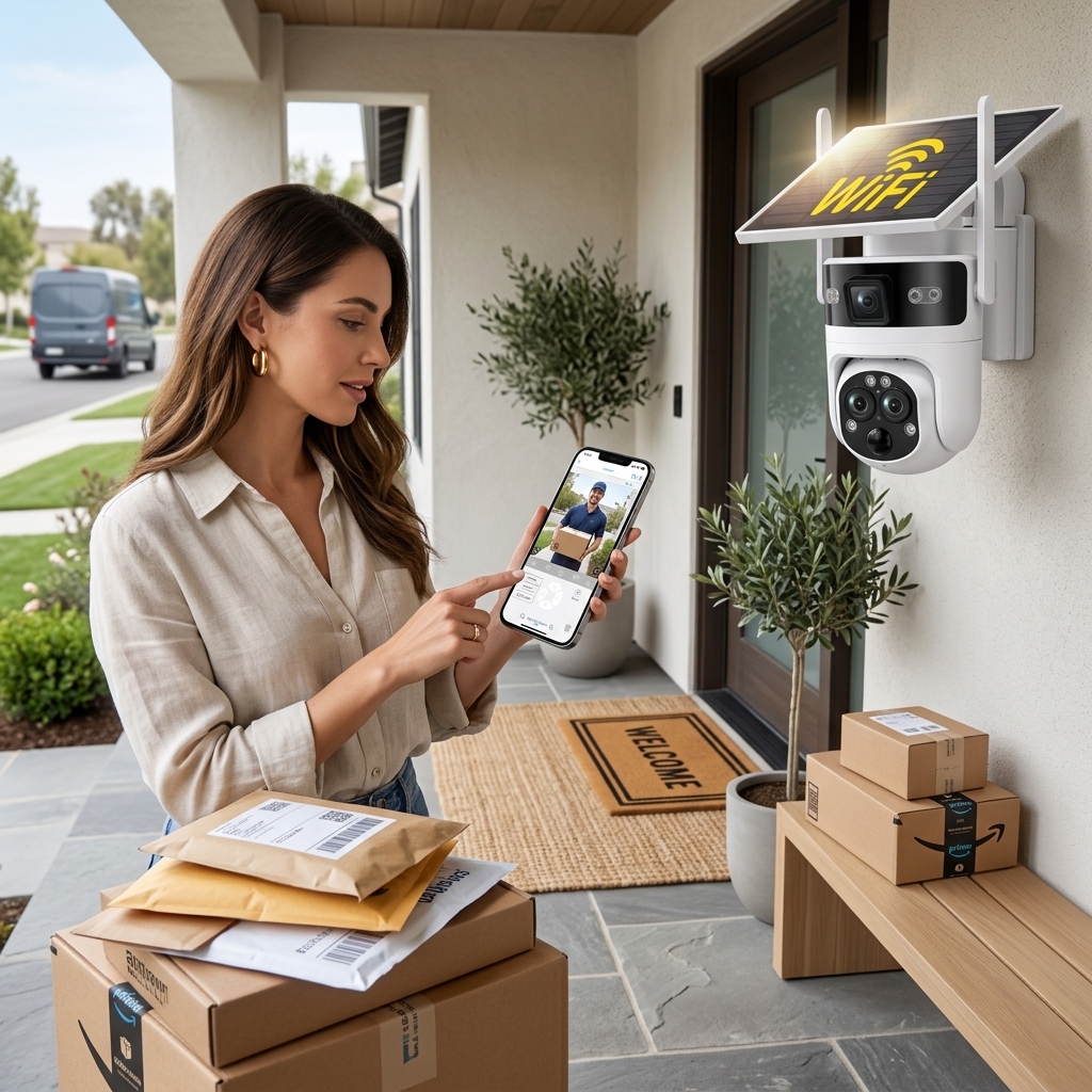 Package Checks On The Front Porch