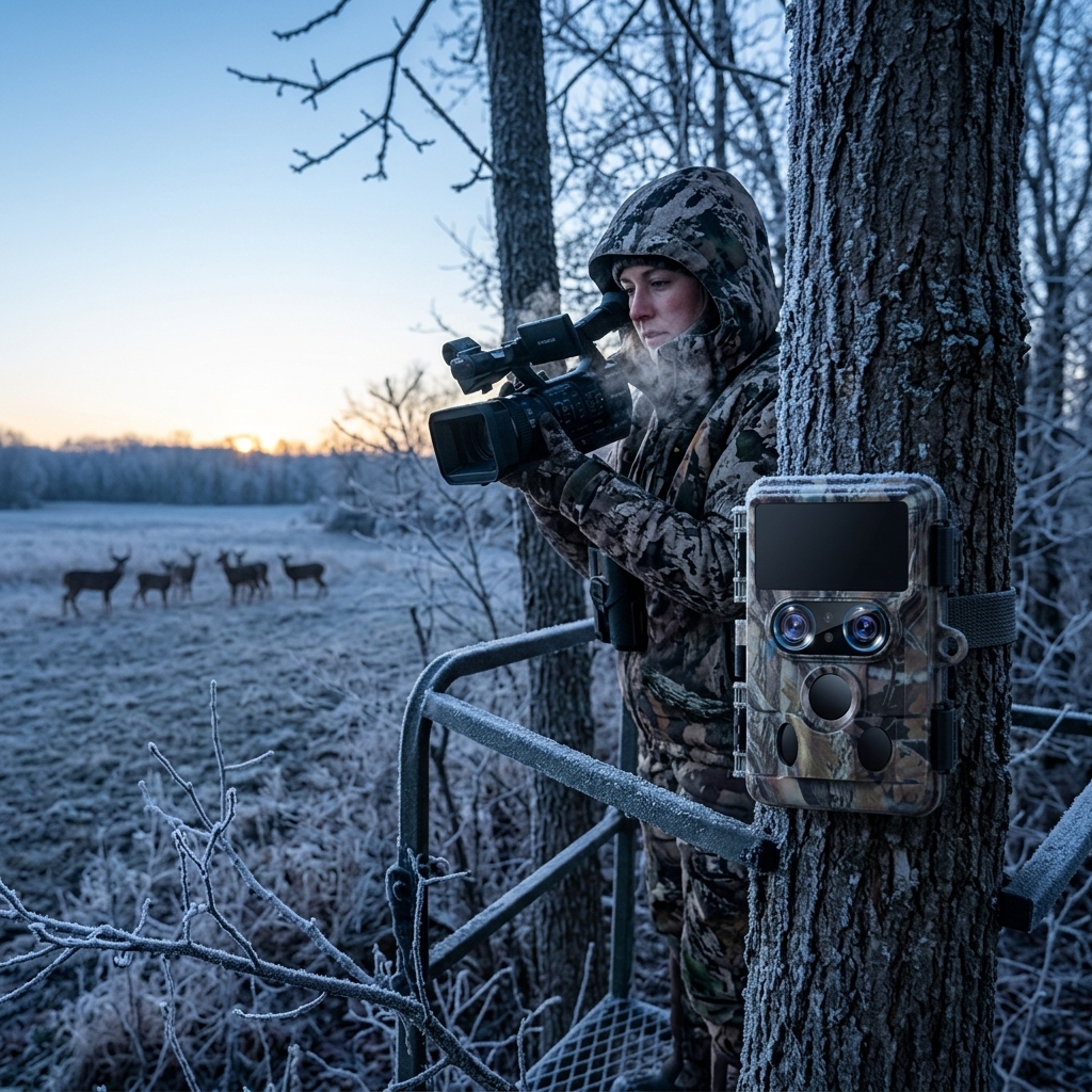 Deer Watching Before Sunrise