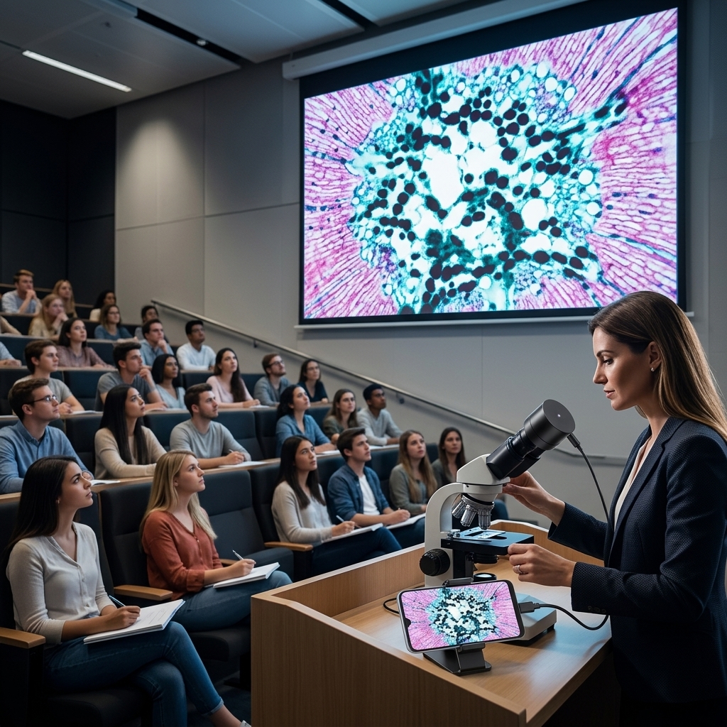 Live Specimen Projection In Class