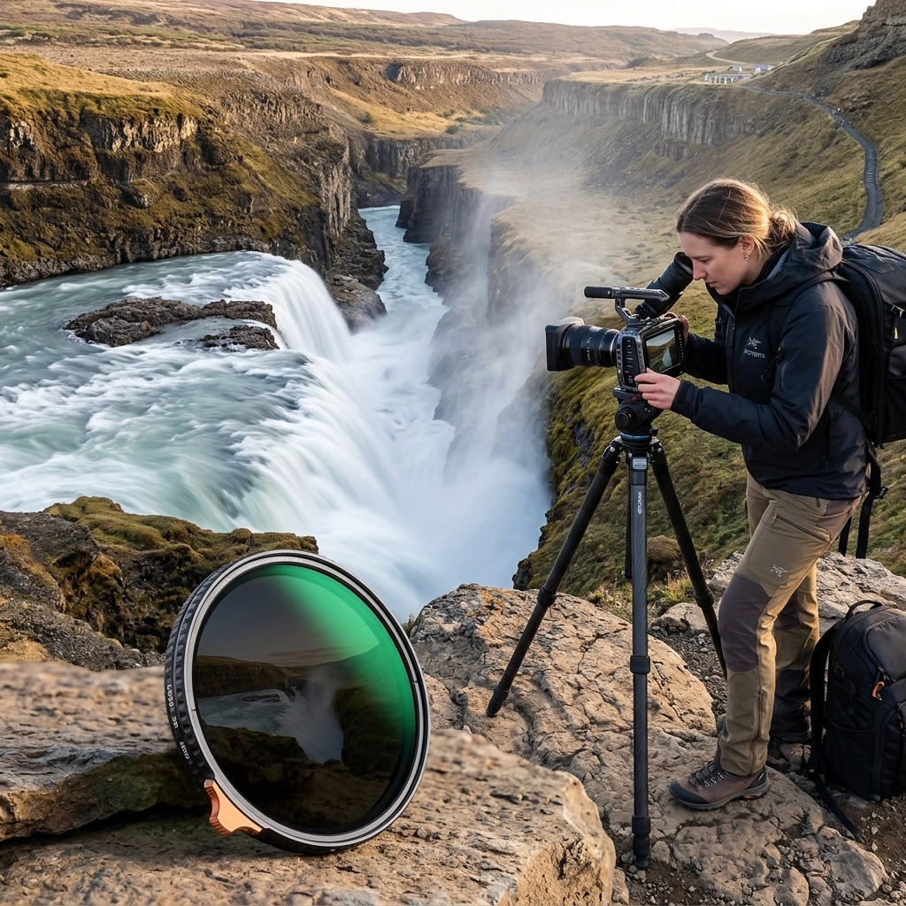Waterfall Motion On Cliffside