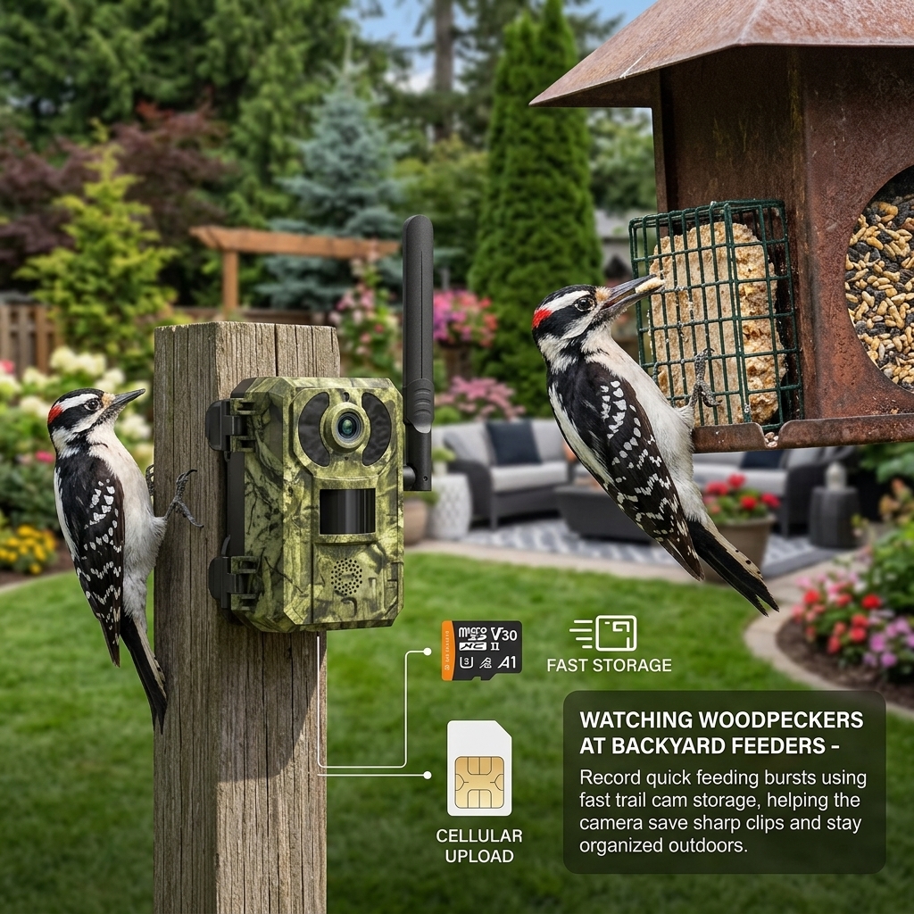 Watching Woodpeckers At Backyard Feeders
