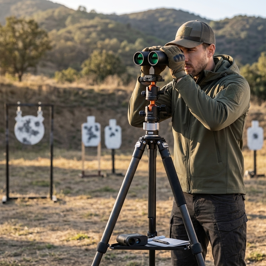 Checking Steel Targets Downrange