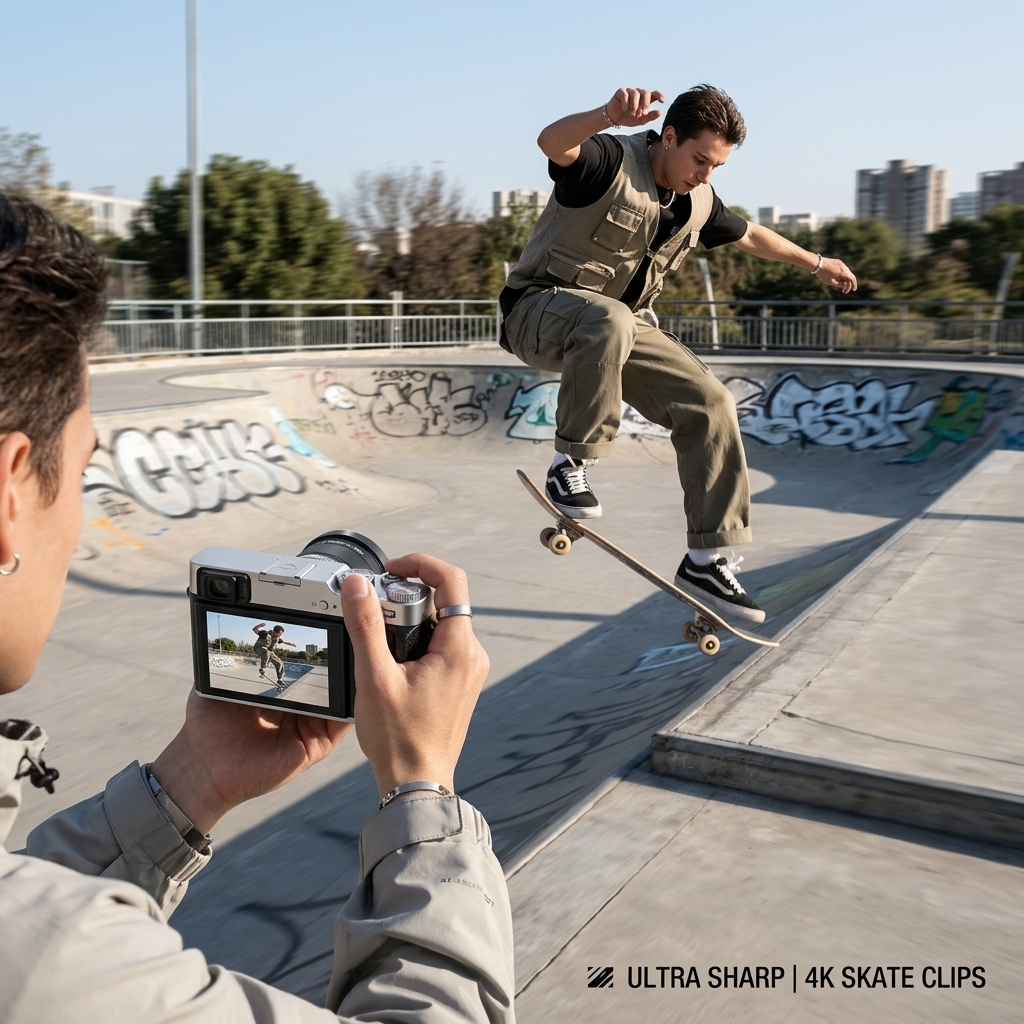 Skatepark Trick Run Clips
