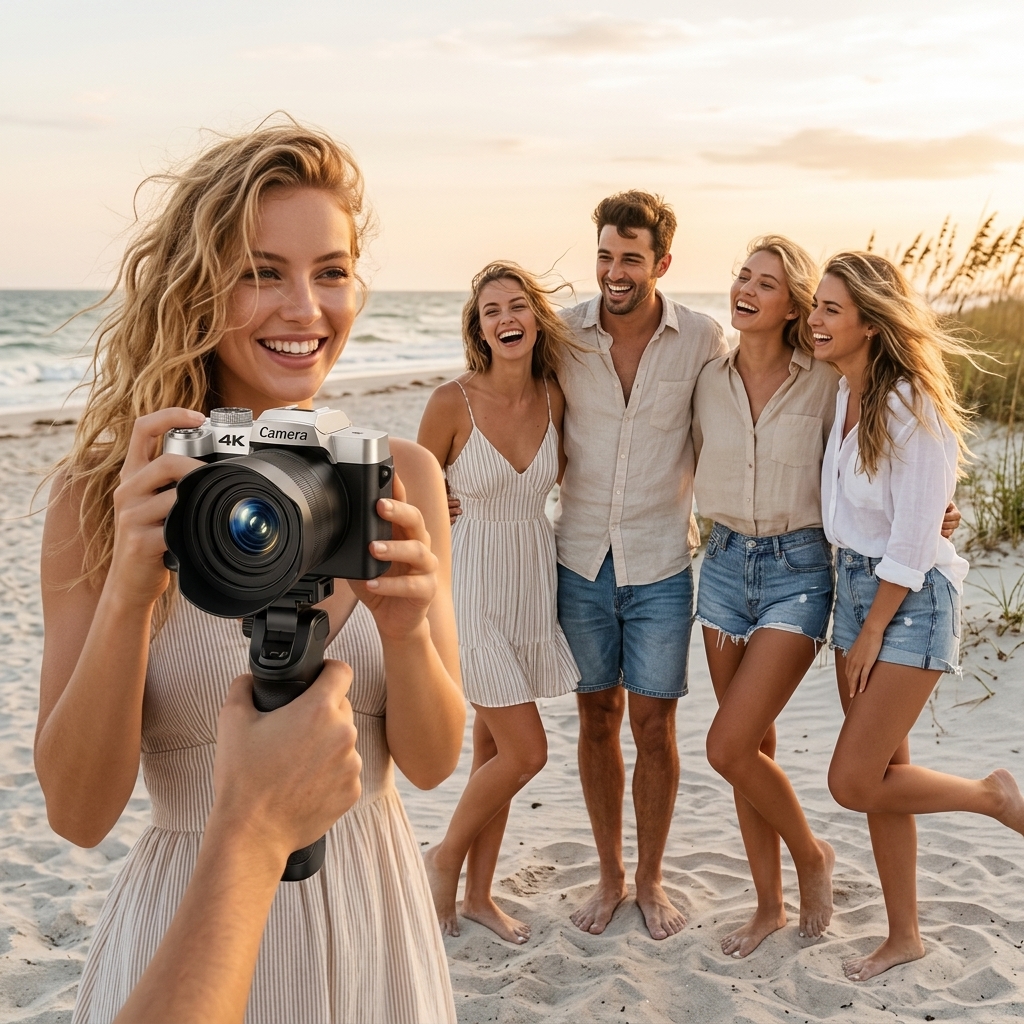 Beach Portraits With Friends