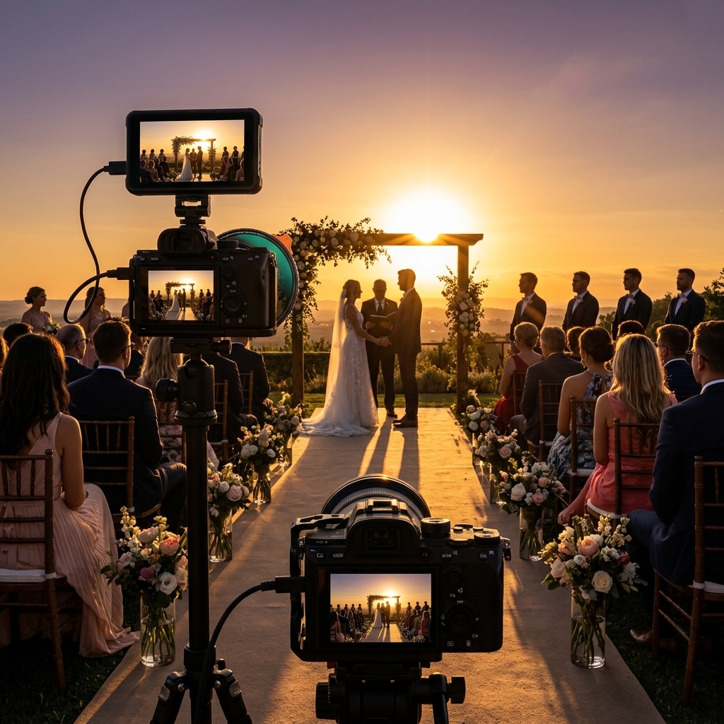 Sunset Ceremony From The Aisle