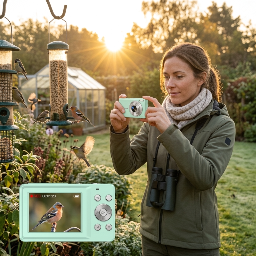 Backyard Birds At Sunrise