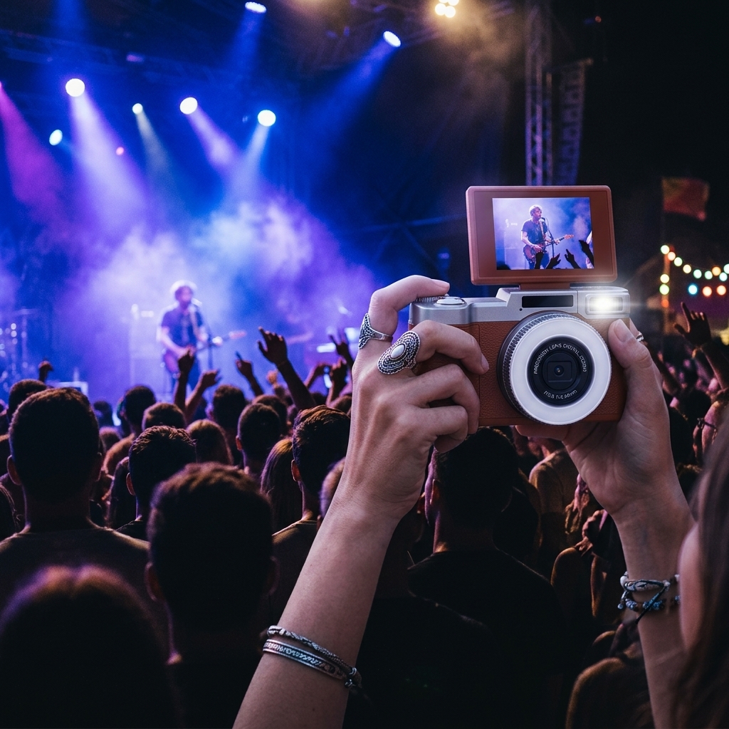 Shooting From The Festival Crowd