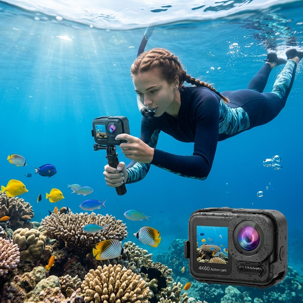Snorkeling Over A Coral Reef
