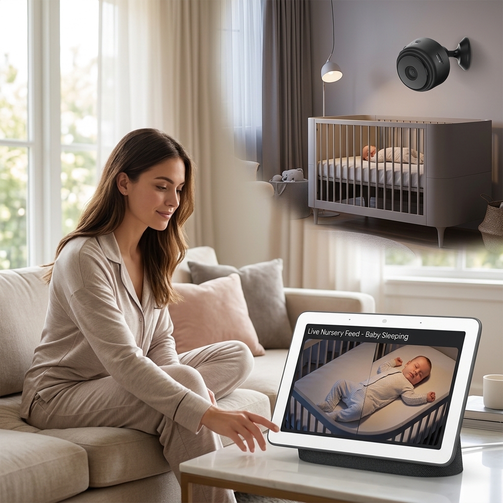 Checking On A Sleeping Baby