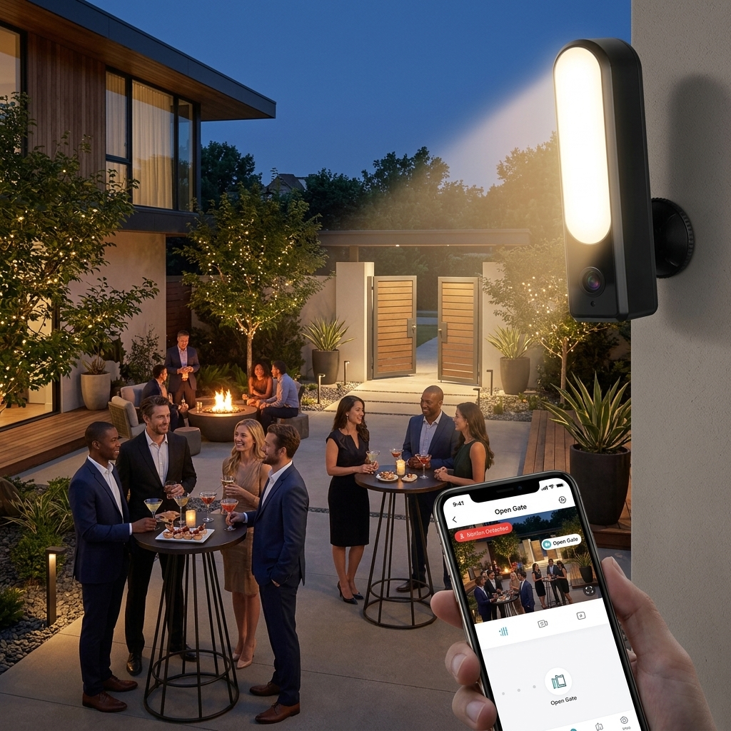 Evening Guests In The Courtyard