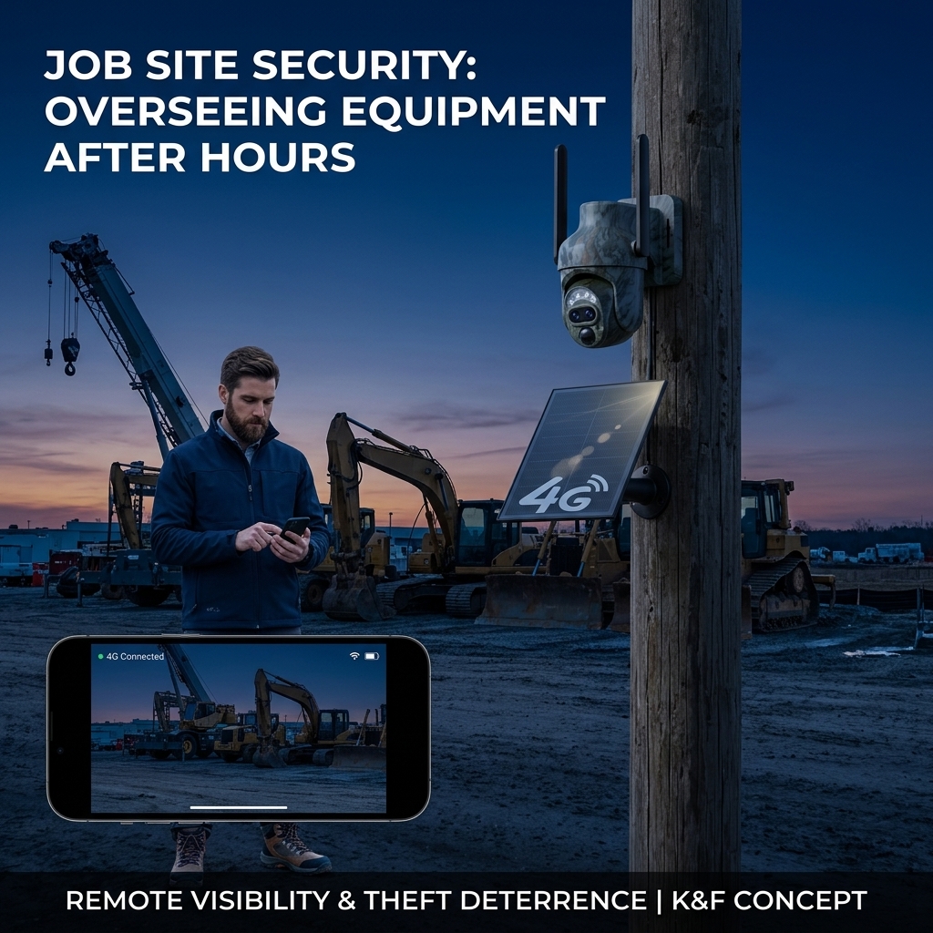Overseeing Equipment At A Job Site