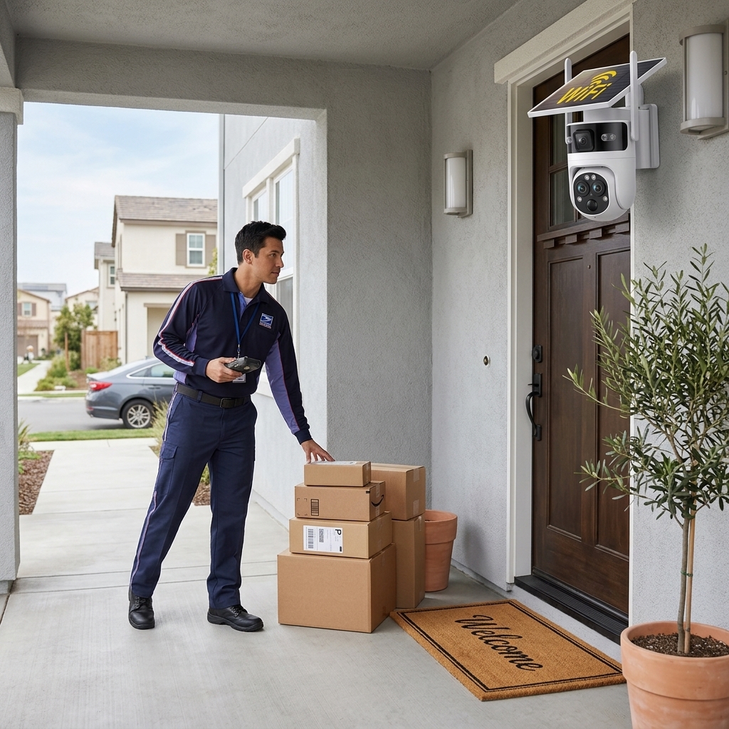 Watching Deliveries At The Door