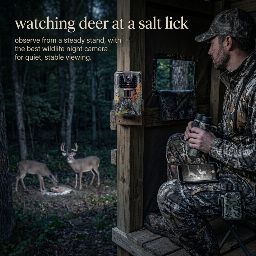 Watching Deer At A Salt Lick