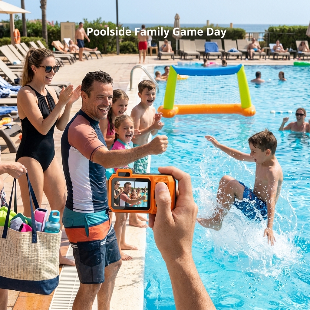 Poolside Family Game Day
