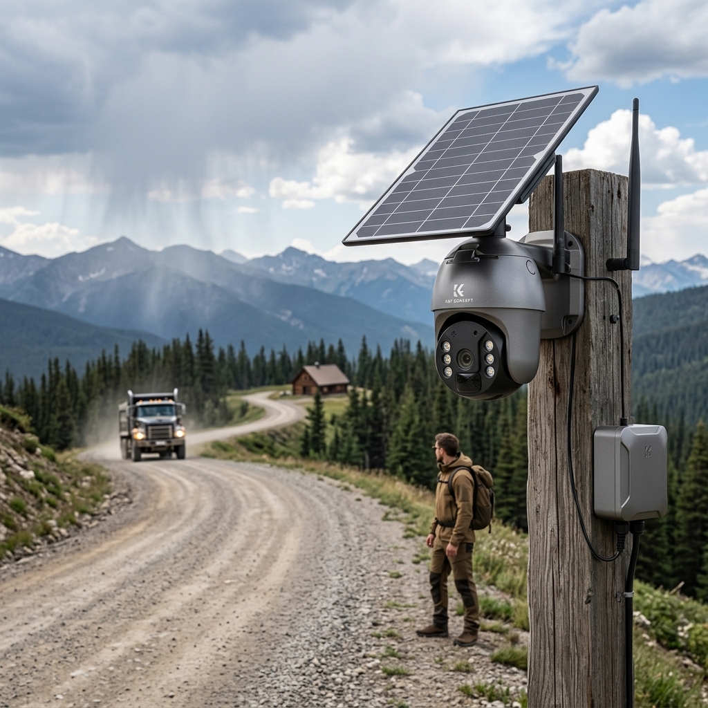 Watching A Remote Cabin Road