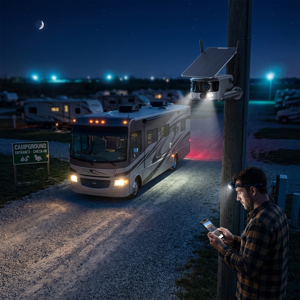 Monitoring Campsite Entrances After Dark