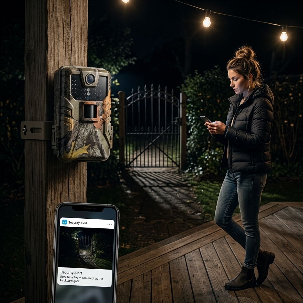 Backyard Gate Alerts After Dark
