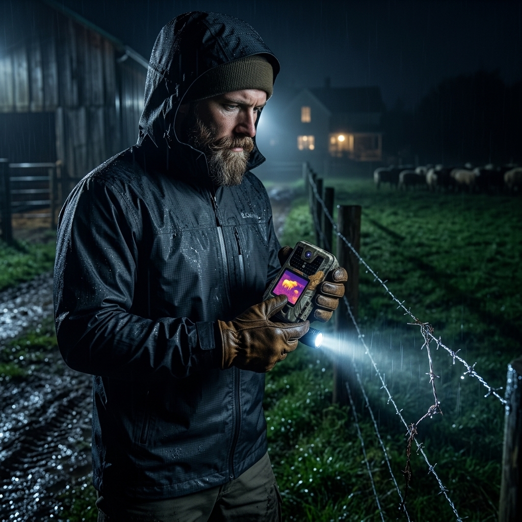 Night Fence Checks On The Farm
