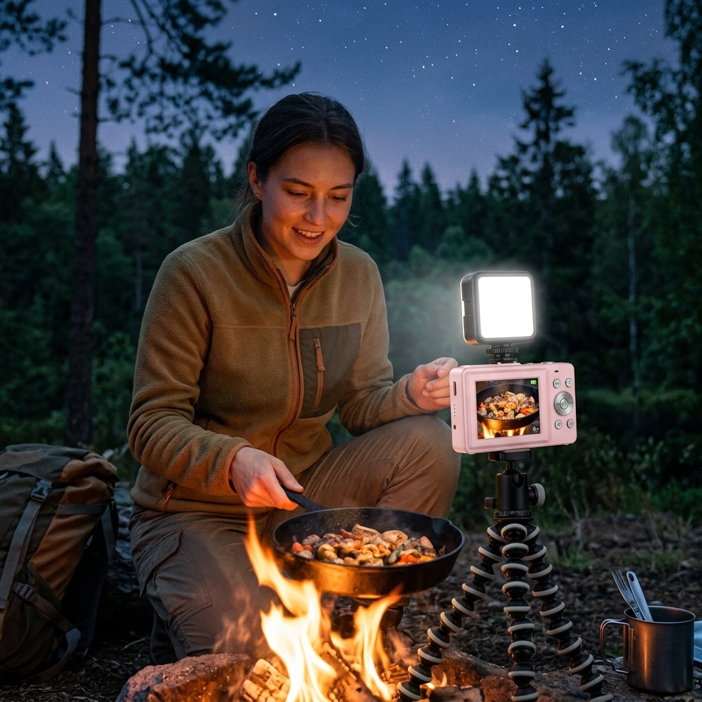 Campfire Cooking After Dark